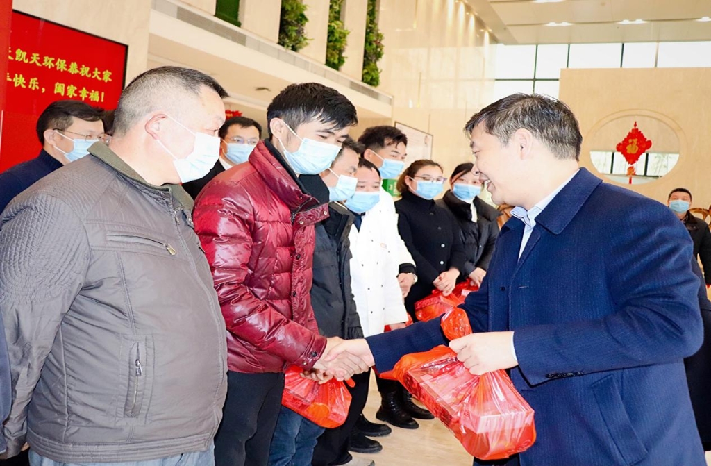 公司动态 | 湖南航天总经理焦继革一行到旋乐吧spin8环保慰问调研